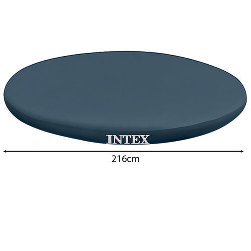 Poolöverdrag vinyl 244 cm för Intex Easy Set pool, mörkblå