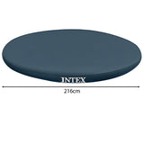 Poolöverdrag vinyl 244 cm för Intex Easy Set pool, mörkblå