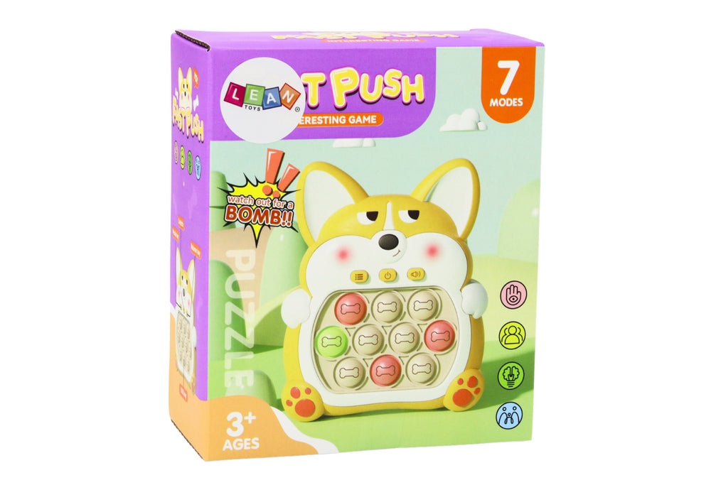 Pop-it spelkonsol Fox lila med ljudeffekter 7 lägen från 3 år