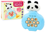 Pop-it spel panda blå med ljud/vibration, 5 spellägen, 3+ år