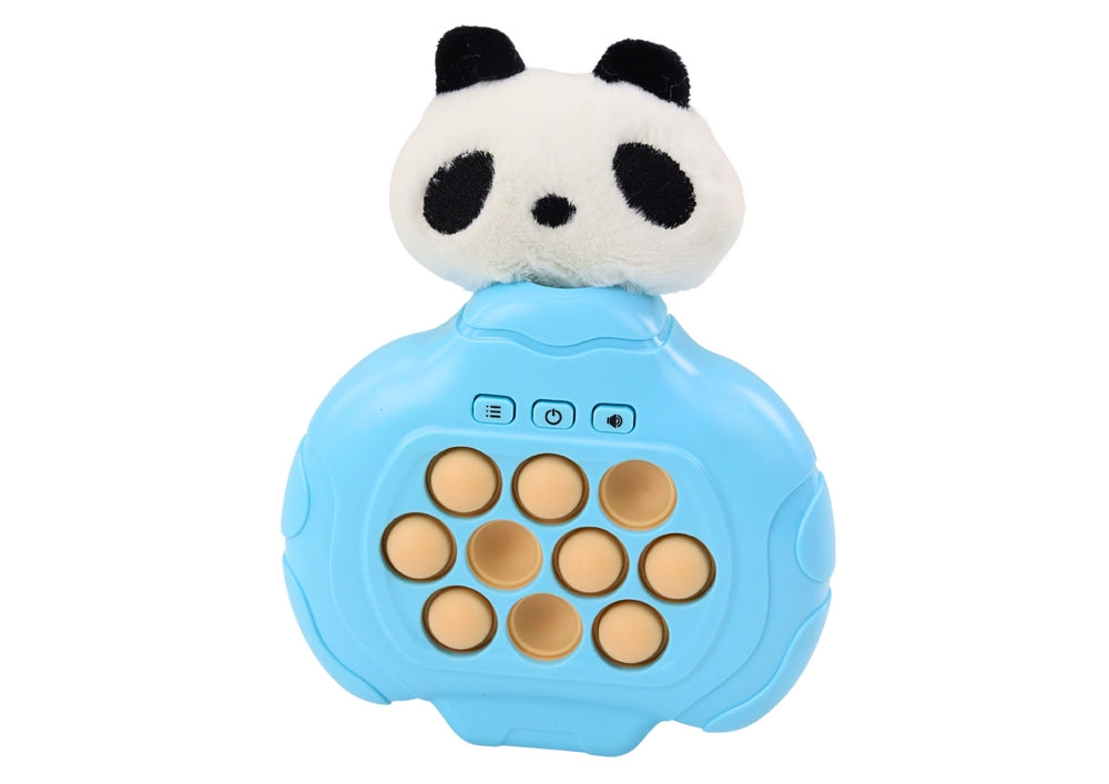 Pop-it spel panda blå med ljud/vibration, 5 spellägen, 3+ år