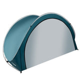 Pop-up strandtält 3-personers 200x120x110 cm blå/vit