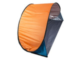 Pop-up strandtält med UV-skydd 190x115x95 cm blå/orange