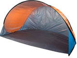 Pop-up strandtält med UV-skydd 190x115x95 cm blå/orange