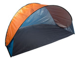 Pop-up strandtält med UV-skydd 190x115x95 cm blå/orange