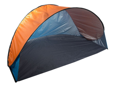 Pop-up strandtält med UV-skydd 190x115x95 cm blå/orange