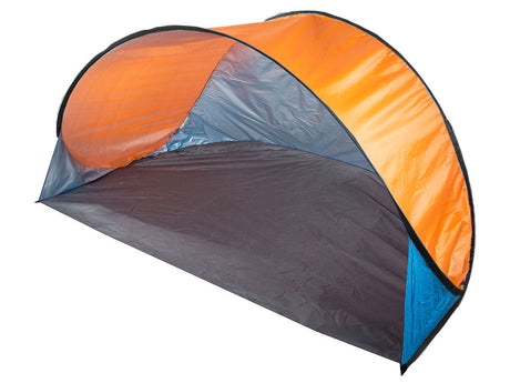 Pop-up strandtält med UV-skydd 190x115x95 cm blå/orange