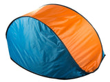 Pop-up strandtält med UV-skydd 190x115x95 cm blå/orange