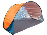 Pop-up strandtält med UV-skydd 190x115x95 cm blå/orange