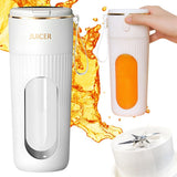 Portabel USB-blender 340 ml med 10 blad Type-C uppladdningsbar blandade färger