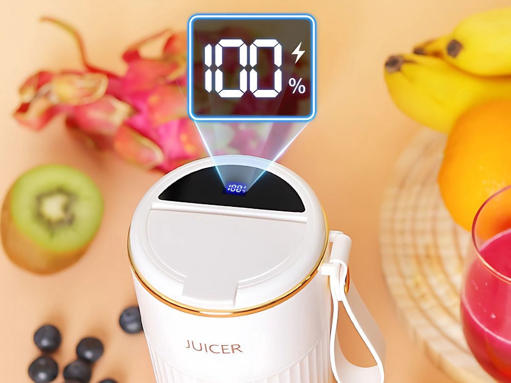 Portabel USB-blender 340 ml med 10 blad Type-C uppladdningsbar blandade färger