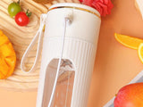 Portabel USB-blender 340 ml med 10 blad Type-C uppladdningsbar blandade färger