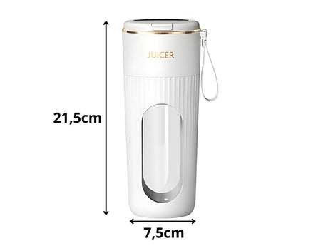 Portabel USB-blender 340 ml med 10 blad Type-C uppladdningsbar blandade färger