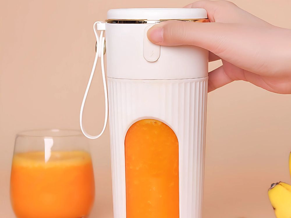 Portabel USB-blender 340 ml med 10 blad Type-C uppladdningsbar blandade färger
