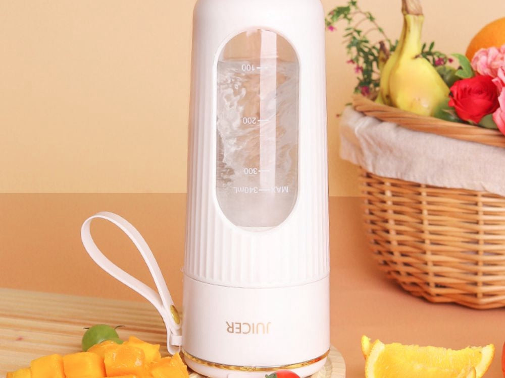Portabel USB-blender 340 ml med 10 blad Type-C uppladdningsbar blandade färger