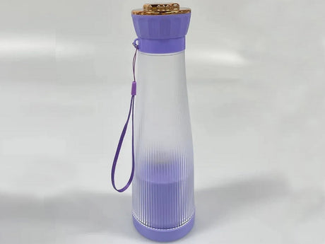 Portabel USB-blender 400 ml uppladdningsbar lila 6 stålblad