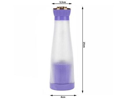 Portabel USB-blender 400 ml uppladdningsbar lila 6 stålblad
