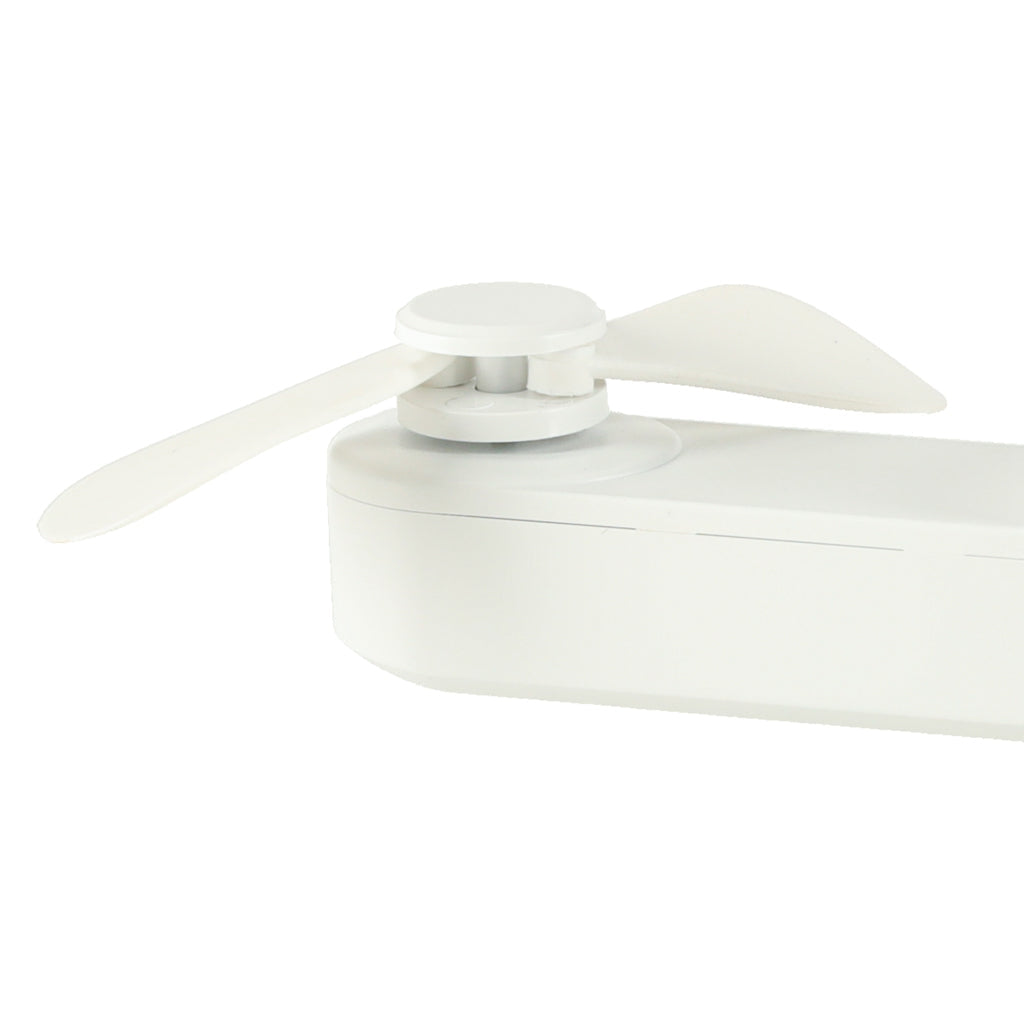 Portabel mini-fläkt hopfällbar med powerbank 1200 mAh USB-C