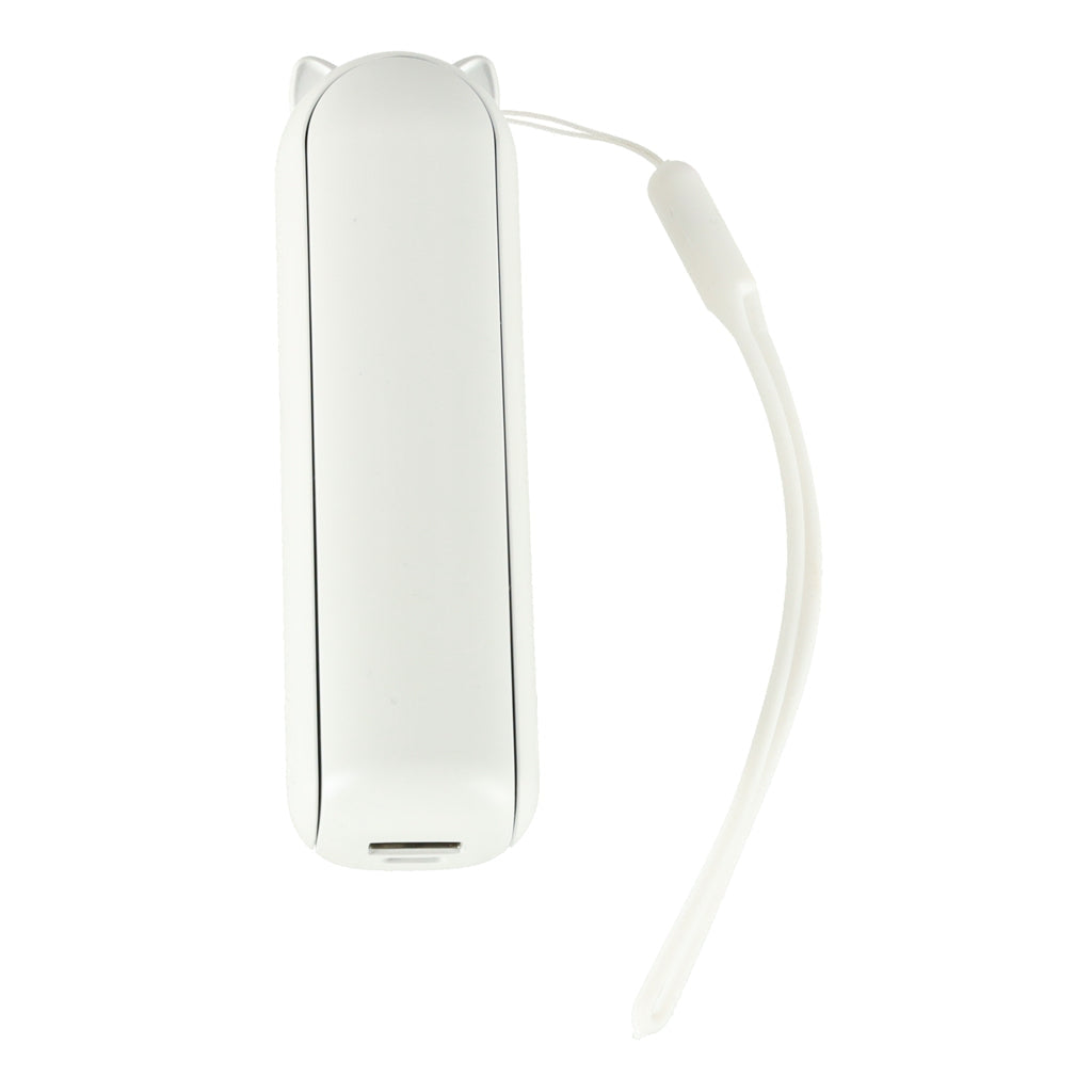 Portabel mini-fläkt hopfällbar med powerbank 1200 mAh USB-C