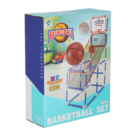Portabelt basketarkadspel 140 cm med 2 bollar och pump, 3+