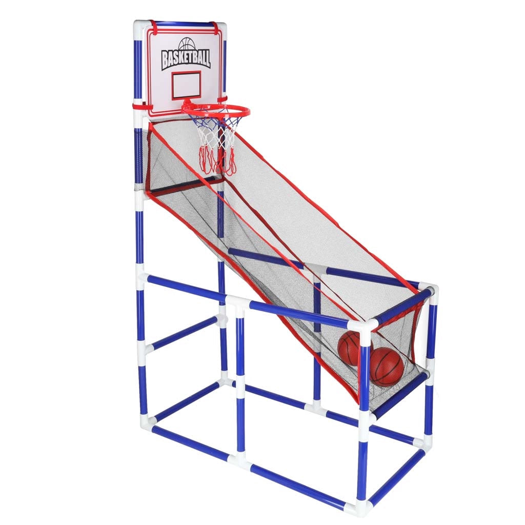 Portabelt basketarkadspel 140 cm med 2 bollar och pump, 3+