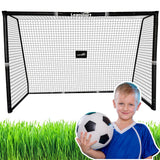 Portabelt fotbollsmål 180x120x60 cm stålram med polyeten-nät