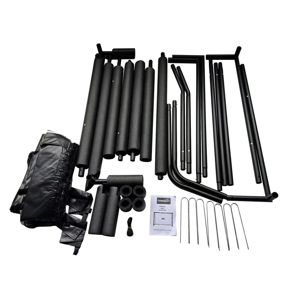 Portabelt fotbollsmål 180x120x60 cm stålram med polyeten-nät