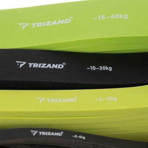 Powerband träningsband set 4-pack 2-40 kg med dörrankare & väska