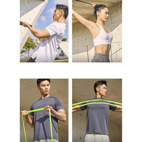 Powerband träningsband set 4-pack 2-40 kg med dörrankare & väska