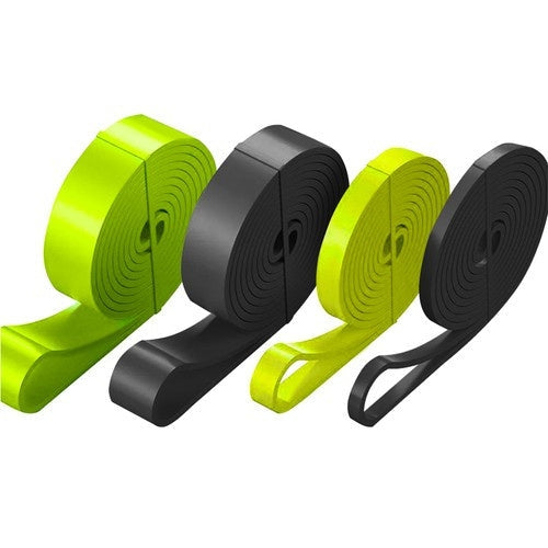 Powerband träningsband set 4-pack 2-40 kg med dörrankare & väska
