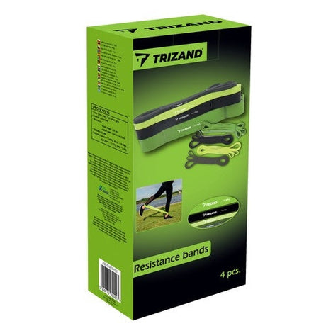 Powerband träningsband set 4-pack 2-40 kg med dörrankare & väska
