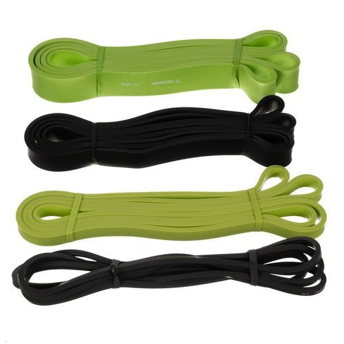 Powerband träningsband set 4-pack 2-40 kg med dörrankare & väska