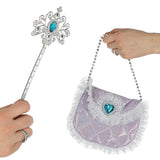 Prinsesskostym barn 9-delars set med tutu, krona, tiara & smycken