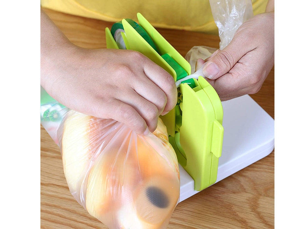 Påsförslutare bag sealer för plastpåsar/folie 7 mm 15x19x15 cm
