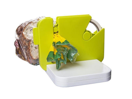 Påsförslutare bag sealer för plastpåsar/folie 7 mm 15x19x15 cm