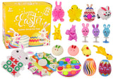 Påsk fidgetleksakset 18 delar pop it, squish, spinner, hoppkaniner 3+