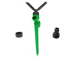 Pulserande sprinklerspridare 360° 3-arm 26x10,5 cm grön/svart
