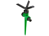 Pulserande sprinklerspridare 360° 3-arm 26x10,5 cm grön/svart