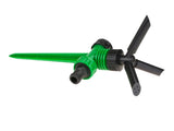 Pulserande sprinklerspridare 360° 3-arm 26x10,5 cm grön/svart