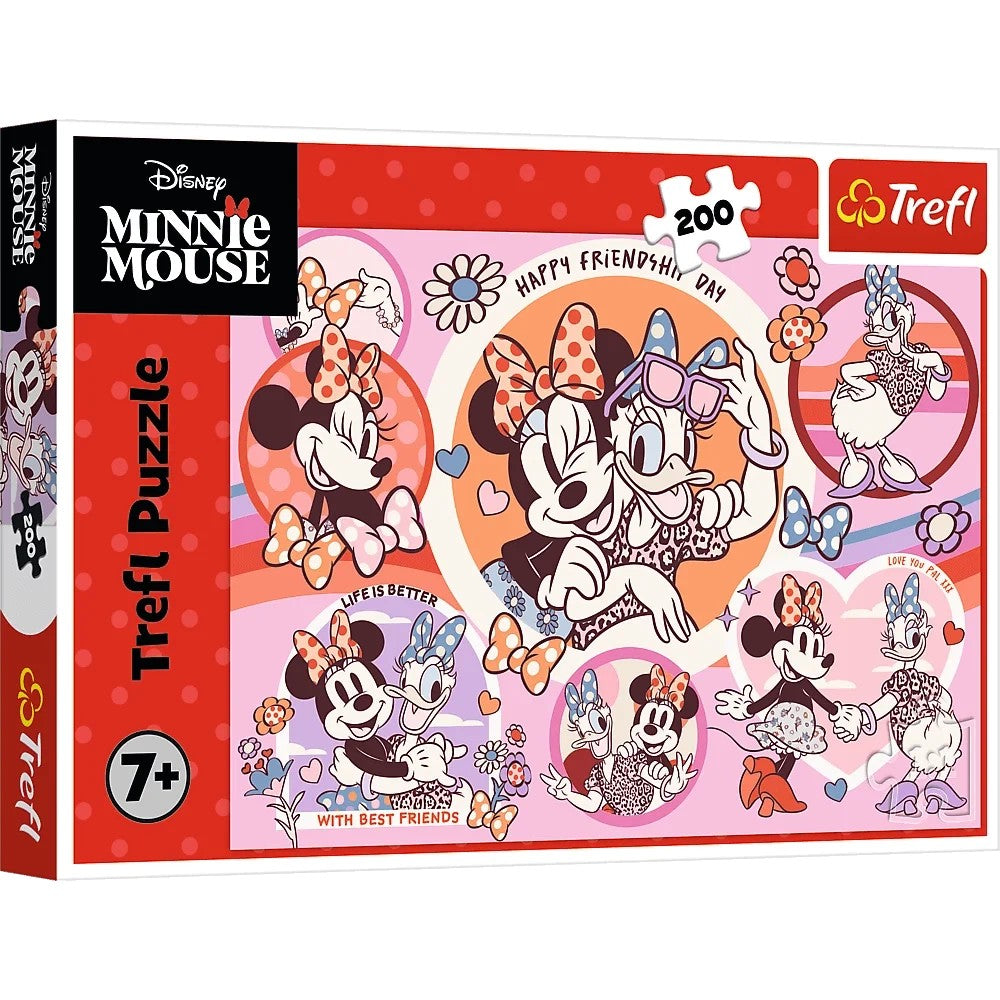 Pussel 200 bitar Minnie Mouse 480x340 mm miljövänligt papper
