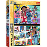 Pussel 2x200 bitar Disney Lilo & Stitch The Merry Life of Stitch