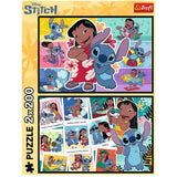 Pussel 2x200 bitar Disney Lilo & Stitch The Merry Life of Stitch