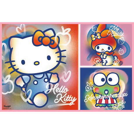 Pussel 2x200 bitar Hello Kitty & vänner, 2-pack 410x275 mm