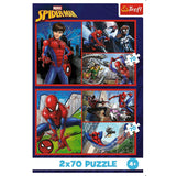 Pussel 2x70 bitar Disney Marvel Spiderman 275x180 mm