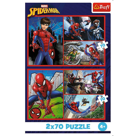 Pussel 2x70 bitar Disney Marvel Spiderman 275x180 mm