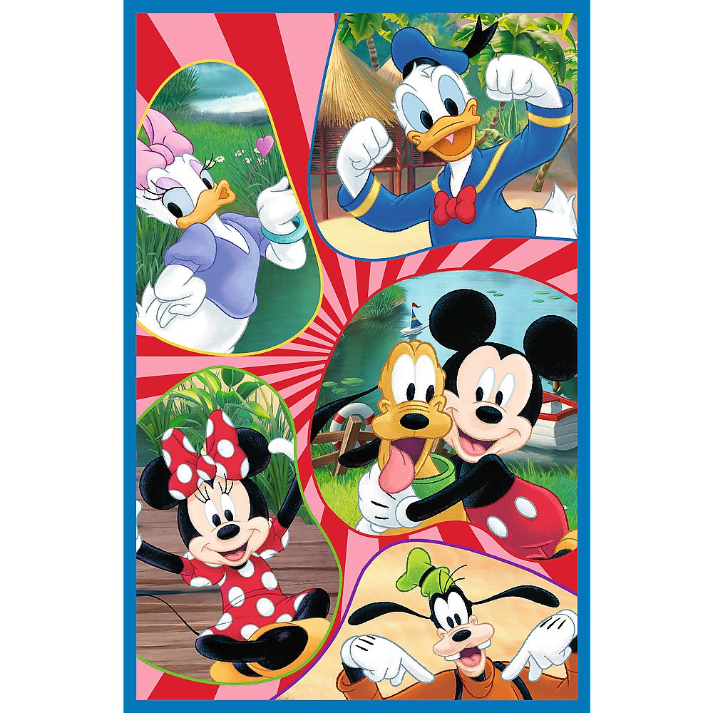 Pussel 3x80 bitar Mickey Mouse Team 275x180 mm FSC-certifierat