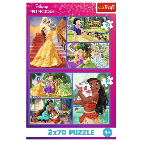 Pussel Disney-prinsessor 2x70 bitar, 275x180 mm, FSC-certifierat