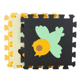 Pusselmatta EVA-skum 16 delar 30,5x30,5 cm med djurformer