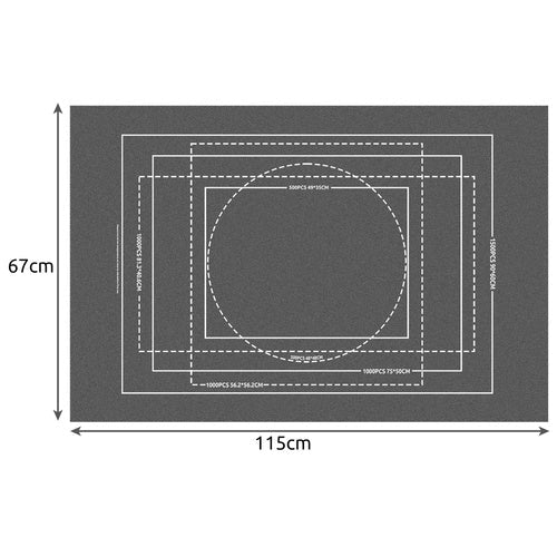 Pusselmatta med uppblåsbar tube 115x67 cm inkl 4 pusselpåsar