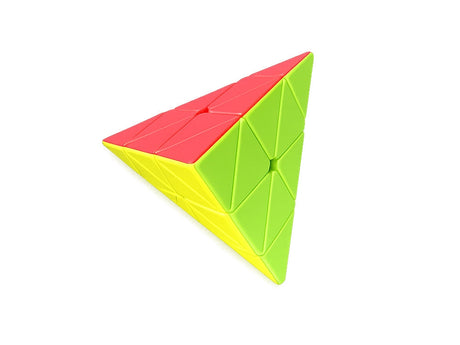 Pyraminx pyramidkub 3D logikpussel roterande plast 9,5 cm
